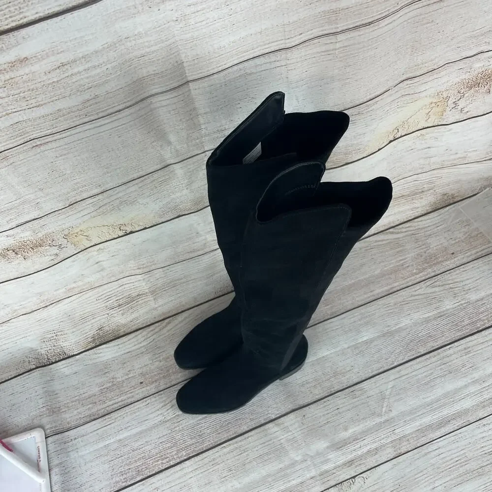 Blondo Starla Womens Sz 6 Over the Knee Boots Black Suede Waterproof